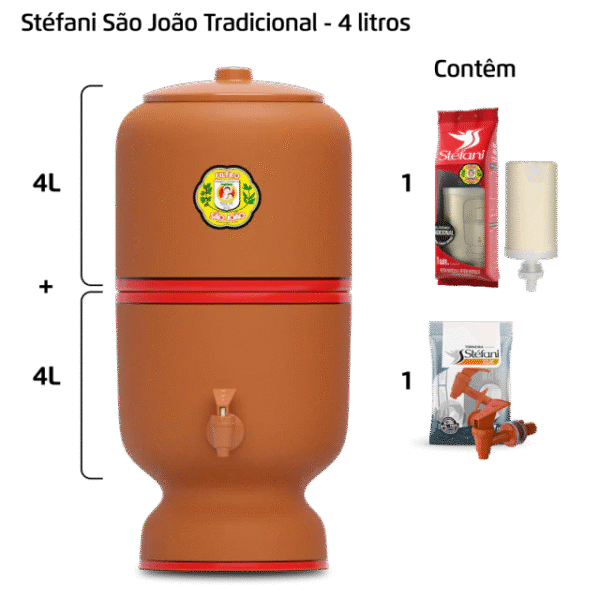 Filtro São João – 4 litros – 1 vela