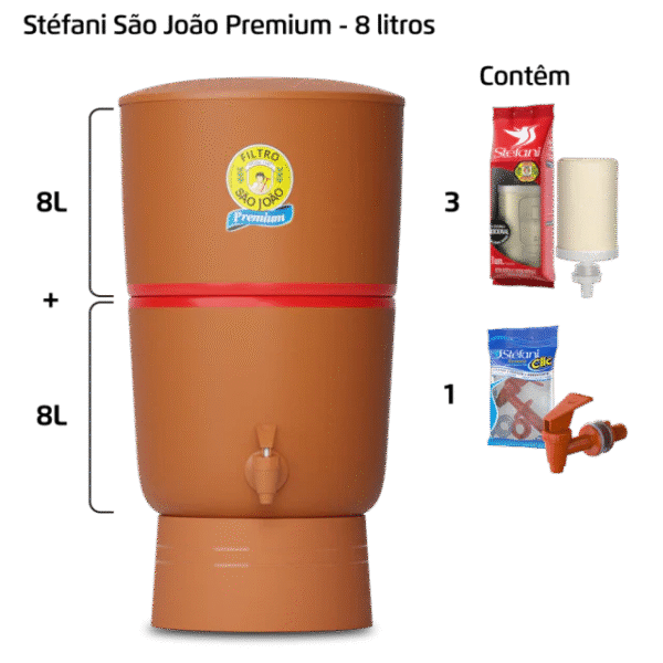 Filtro Premium – 8 litros – 3 velas